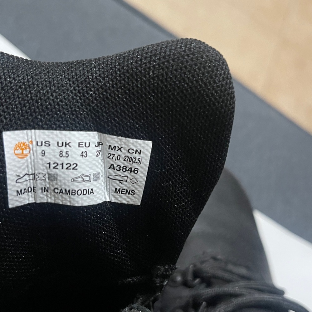 Timberland Men's Black Lace-Up Shoes